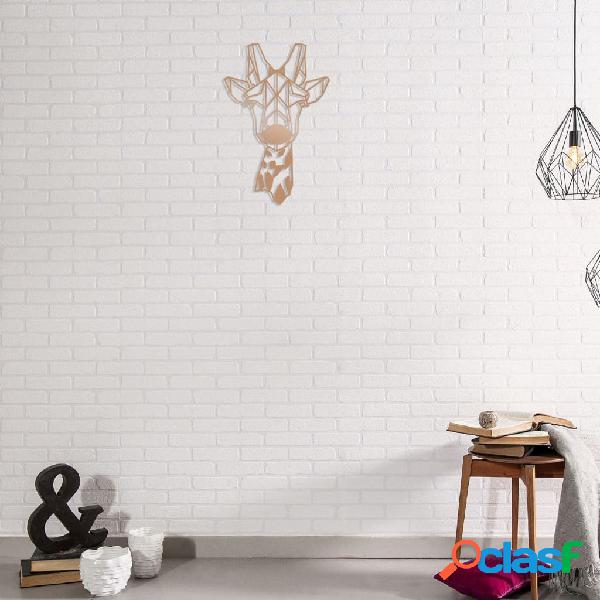 Homemania Decorazione da Parete Giraffa 33x50 cm in Acciaio