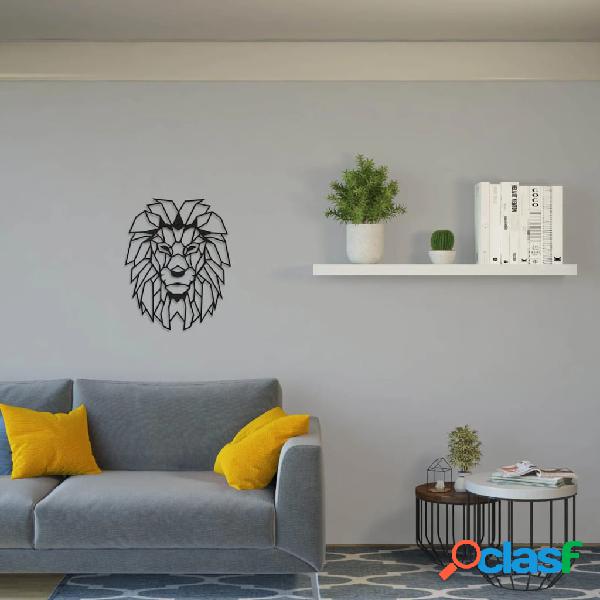 Homemania Decorazione da Parete Leone 40x50 cm in Acciaio