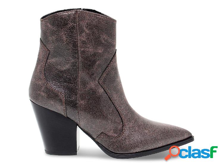 JANET&JANET STIVALETTI DONNA JANET44511 PELLE MARRONE