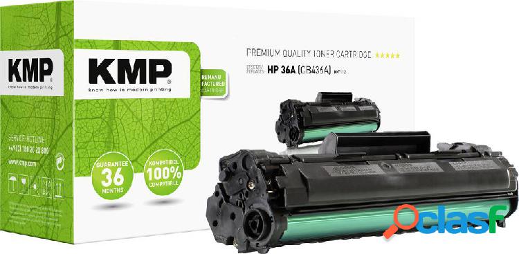 KMP H-T112 Cassetta Toner sostituisce HP 36A, CB436A Nero