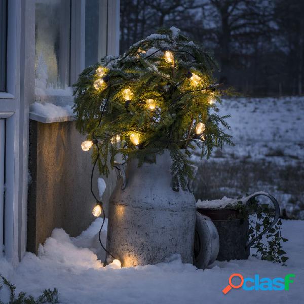 KONSTSMIDE Luci per Feste 20 Lampadine Trasparenti Ovali