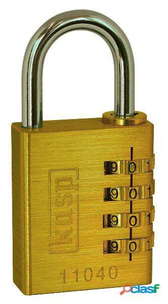 Kasp K11040 Lucchetto Oro - Giallo Serratura a combinazione