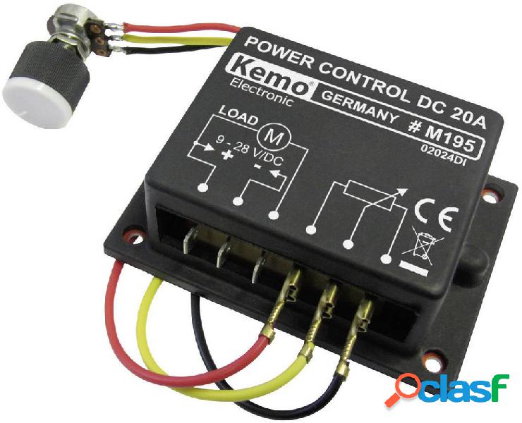 Kemo M195 Regolatore di potenza PWM Componente sfuso 9 V/DC,