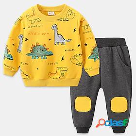 Kids Boys Hoodie Pants PantsSet Long Sleeve 2 Pieces Blue