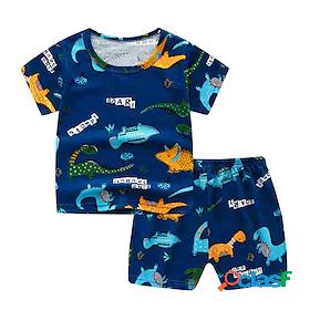 Kids Boys T-shirt Shorts Clothing Set Short Sleeve 2 Pieces