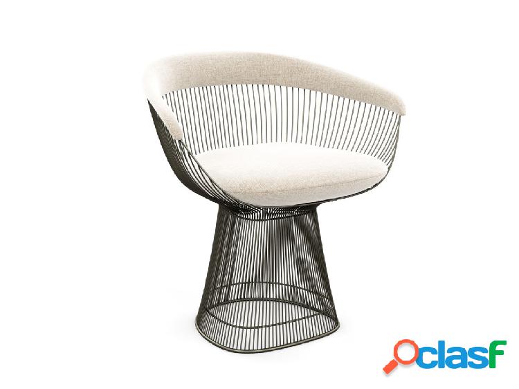 Knoll Platner Poltrona - Bronzo / Tessuto cat. A Annalise 02