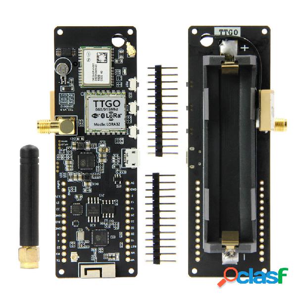 LILYGO® TTGO T-Beam v1.0 ESP32 LoRa 923 Mhz WiFi GPS NEO-6M