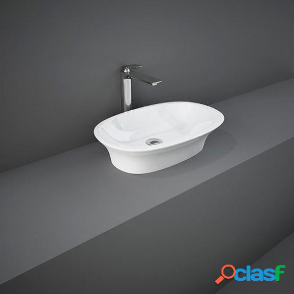 Lavabo da appoggio Sensation in ceramica bianca lunghezza 60