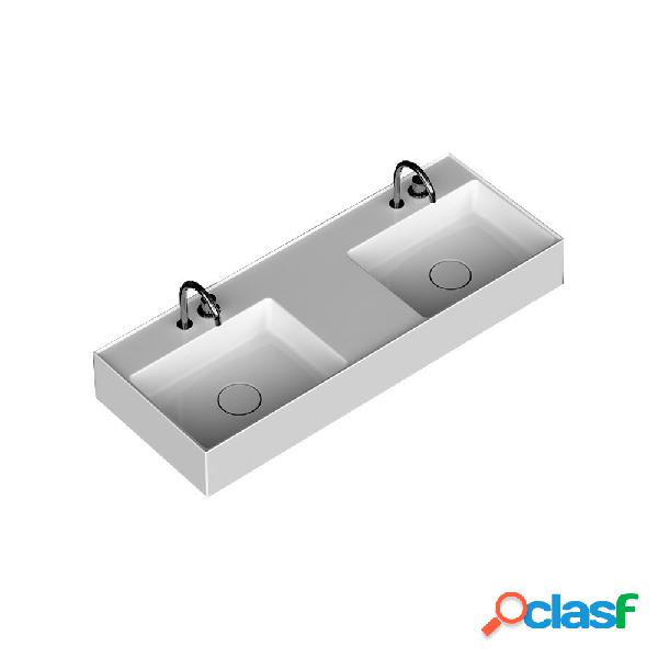 Lavabo lavatrucco doppia vasca Domus Falerii 120x46 cm