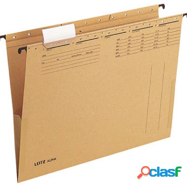 Leitz Custodia sospesa Alpha DIN A4 Marrone naturale