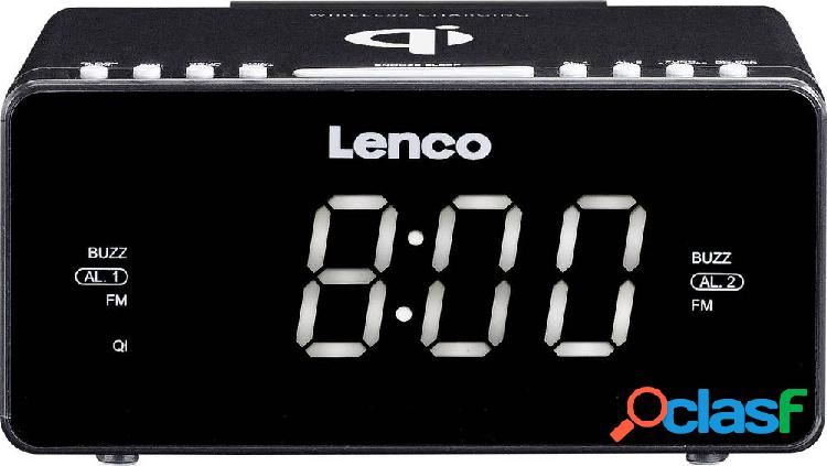 Lenco CR-550BK Radiosveglia FM AUX, USB Funzione di carica