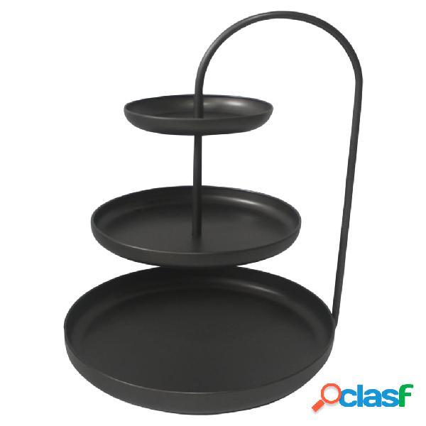 Lesli Living Etagere Julie a 3 Ripiani 41x29,5x55 cm Nera