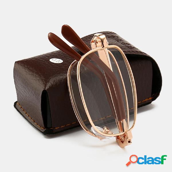 Lettura full frame ovale unisex Occhiali Telaio pieghevole