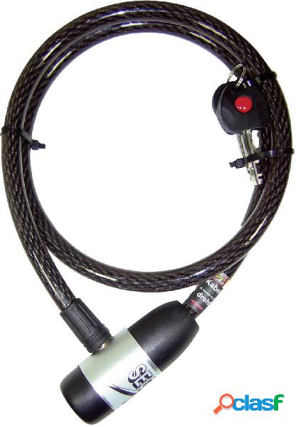 Lucchetto a cavo Security Plus K86 Nero Lucchetto a chiave