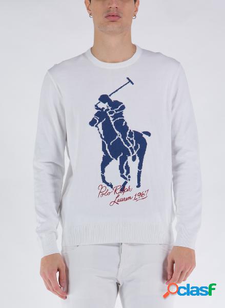 MAGLIONE BIG PONY IN COTONE