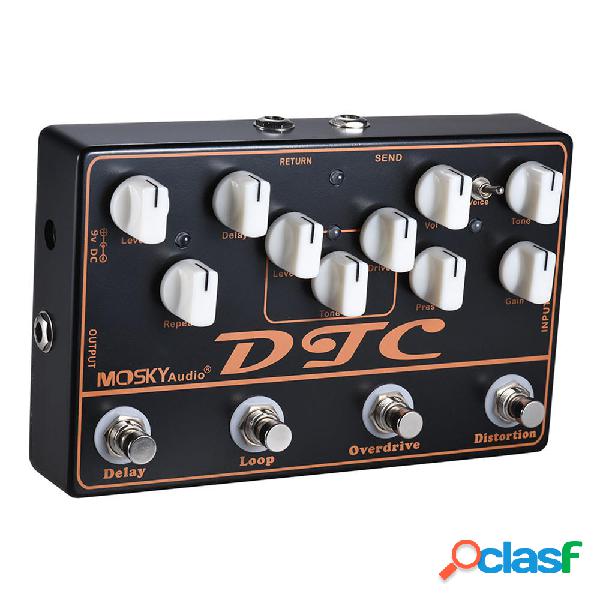 MOSKY DTC 4 in 1 pedale effetti per chitarra elettrica con