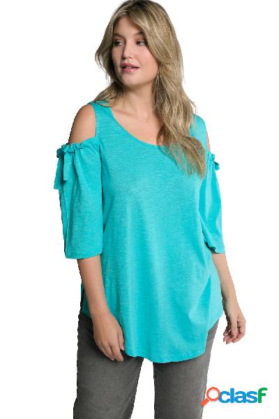 Maglia dal taglio svasato con spacchetti sulle spalle,
