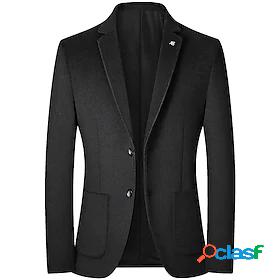 Mens Blazer Fall Winter Business Daily Work Regular Coat