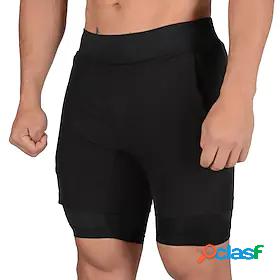 Mens Casual / Sporty Workout Drawstring Elastic Waist Shorts