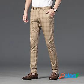 Mens Casual Stretch Classic Pocket Dress Pants Straight