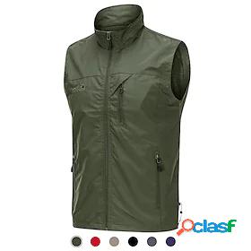 Mens Sleeveless Fishing Vest Hiking Vest Work Vest Vest /