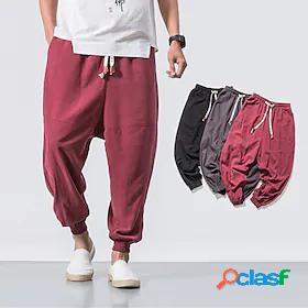 Mens Stylish Classic Style Classic Drawstring Harem Loose