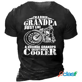 Mens T shirt Graphic Motorcycle 3D Print Crew Neck Casual