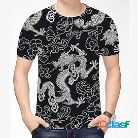 Mens T shirt Shirt Dragon Graphic Graphic Prints 3D Print
