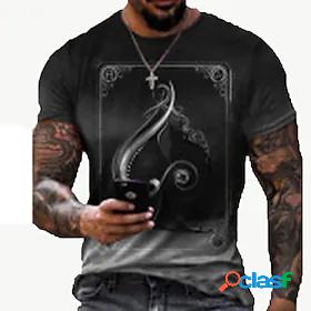 Men's Tee T shirt Shirt Graphic Prints Card 3D Print Round