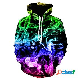 Mens Unisex Rendering Pullover Hoodie Sweatshirt With