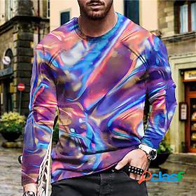 Mens Unisex T shirt Graphic Prints Rendering 3D Print Crew