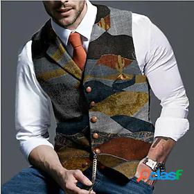Mens Vest Gilet Fall Spring Business Daily Regular Coat