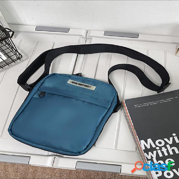 Moda uomo Nylon Semplice tracolla resistente all'usura Borsa