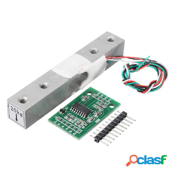 Modulo 3 pezzi HX711 + 20 kg in lega di alluminio Scala Kit