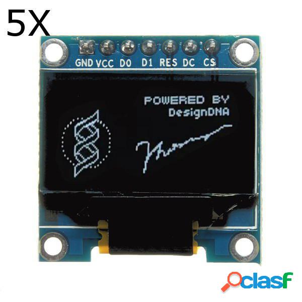 Modulo 5Pcs 7 Pin 0.96 Pollici IIC / SPI Seriale 128x64