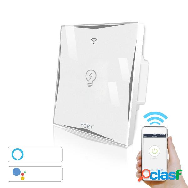 MoesHouse AC100-240V EU Tipo 1 Gang WiFi Smart Light Switch
