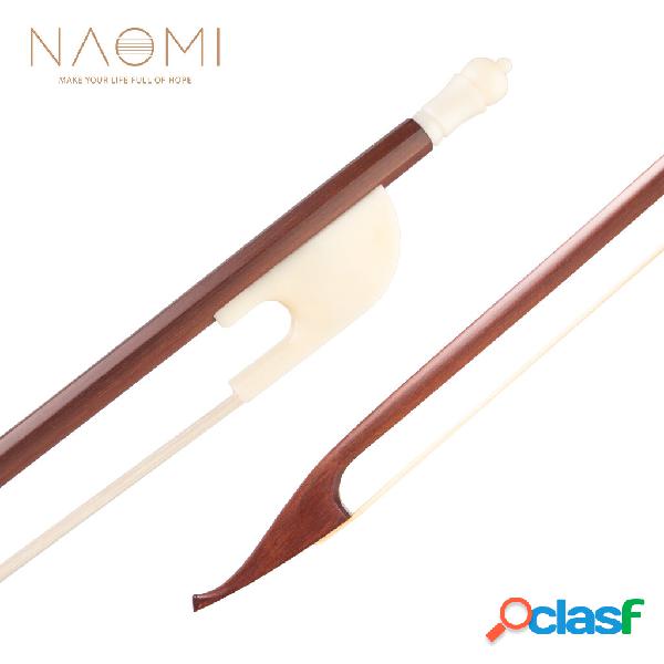 NAOMI Stile barocco 4/4 Arco da violino in legno brasiliano