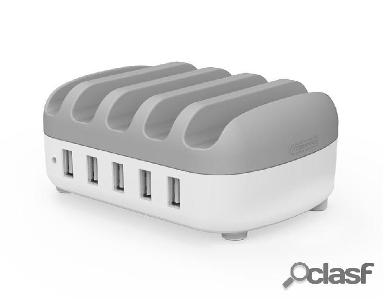 NTONPOWER Caricatore USB a 5 porte Dock station da tavolo