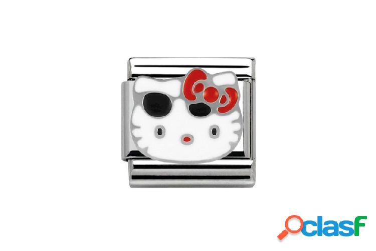 Nomination Hello Kitty Composable fiocco rosso acciaio
