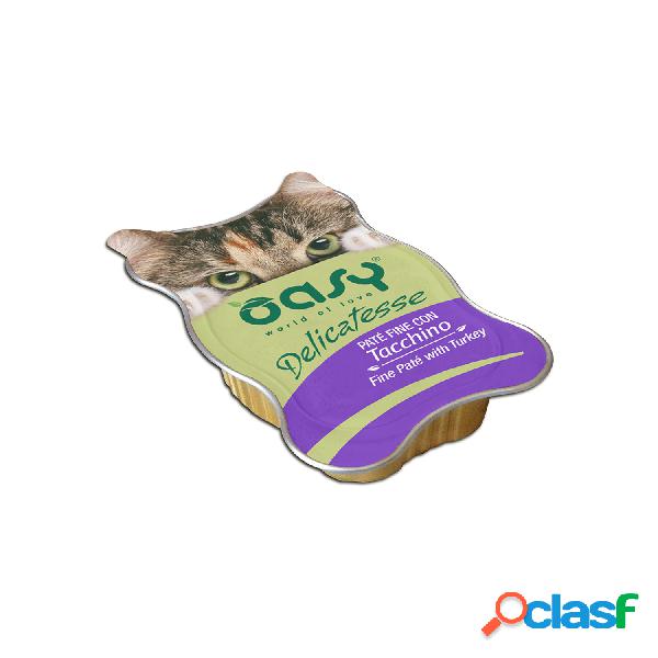 Oasy Cat Adult Delicatesse Paté con Tacchino Vaschetta 85