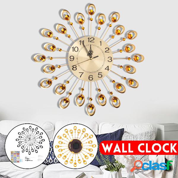 Orologio da parete decorativo con diamanti in metallo Estink