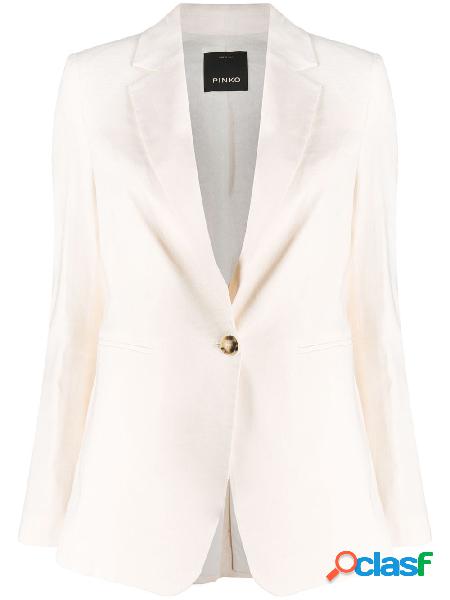 PINKO BLAZER DONNA 1B14M27435C00 LINO BIANCO