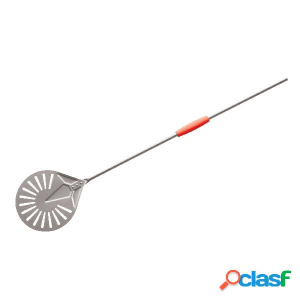 Palettino Pizza Forato Cm 150 Diam. 26 Inox, peso 0,91 kg