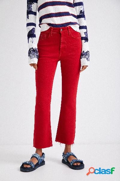 Pantaloni alla caviglia scampanati