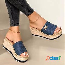 Per donna Sandali Espadrillas Sandali con plateau Sandalo di