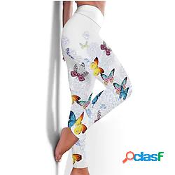 Per donna Vita alta Pantaloni da yoga Ghette Pantaloni