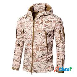 Per uomo Giacca con cappuccio Giacca Softshell Giacca da