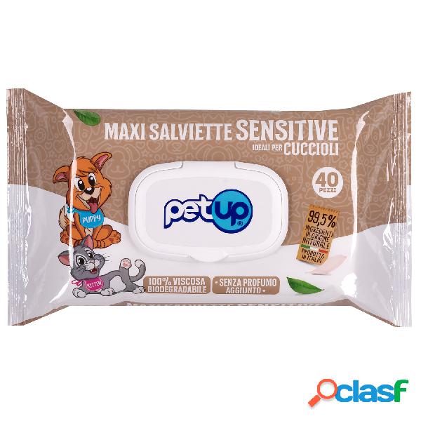 Petup Maxi Salviette Sensitive per cuccioli 40 pz