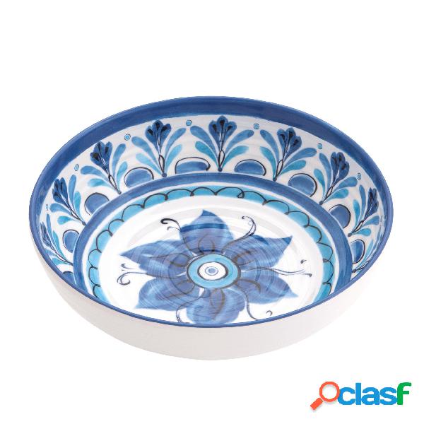 Piatto fondo in melamina set 2 pezzi Havana Blu Ø 20,4xh5,5