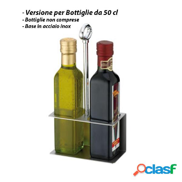 Portabottiglie olio - versione per bottiglie 50 cl.